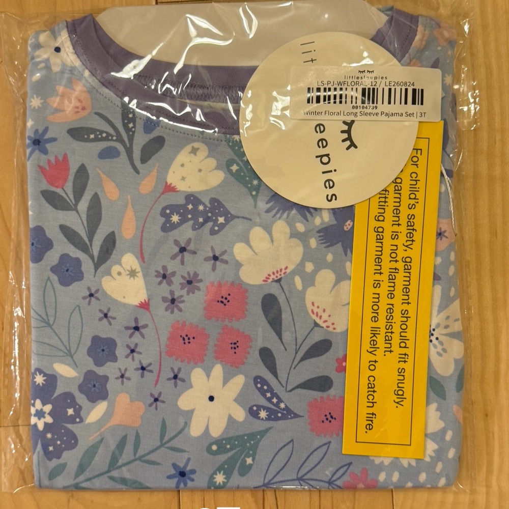 Little Sleepies Winter Floral Pajama Set